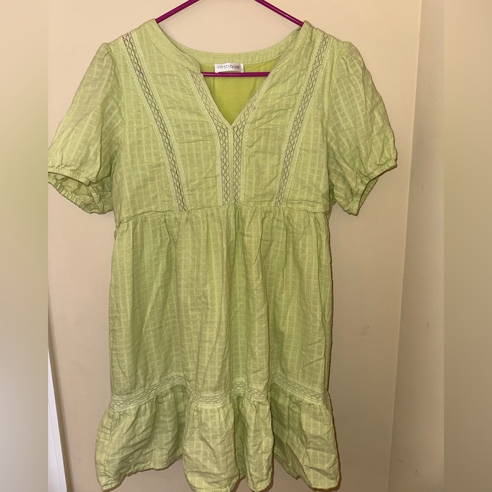 Vestique green dress